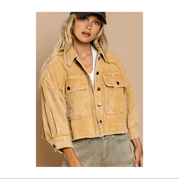 Maisie Vintage Style Cropped Corduroy Jacket NWT - Picture 10 of 14